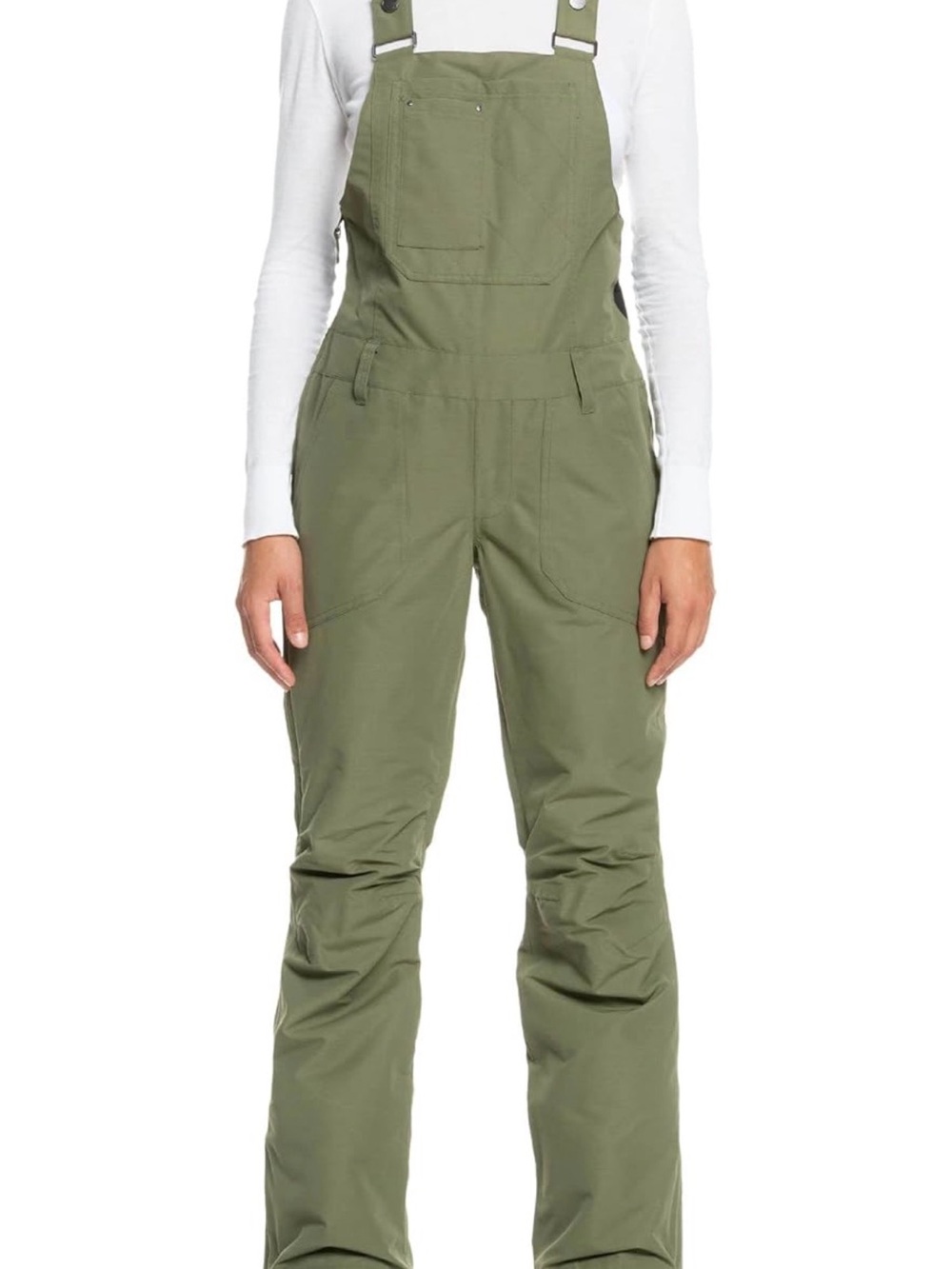 Roxy Olive Green Women's Bib Overalls Jumpsuit